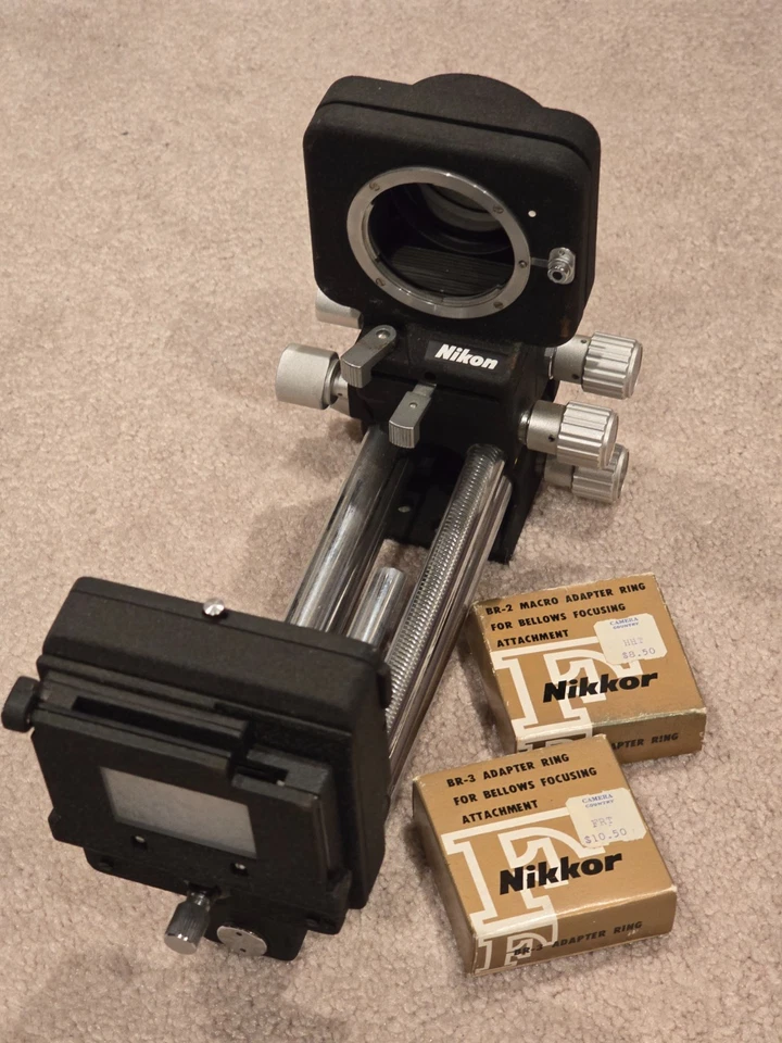 Foles Nikon PB-4 + adaptador de cópia deslizante PS-4 + anéis BR-2 e BR-3 – Excelente+ - Imagem 2 de 4