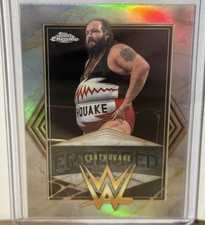 Earthquake 2026 Topps Chrome WWE #EMB-5 Embedded Refractor