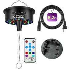 3-15 RPM Disco Ball Motor with Remote, Light Up Rotating Mirror Ball Spinner ...