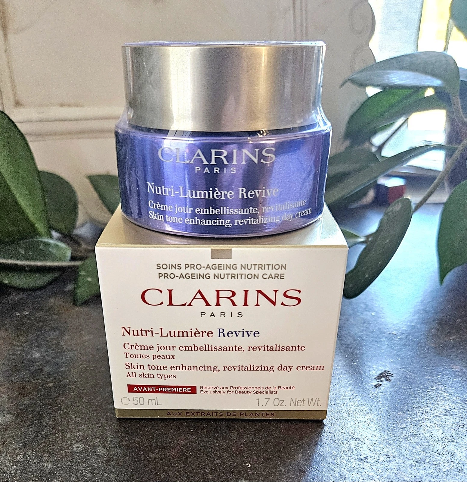 Clarins Nutri-Lumiere Revive Skin Tone Enhancing Day Cream 1.7oz NIB! SEALED!