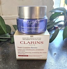 Clarins Nutri-Lumiere Revive Skin Tone Enhancing Day Cream 1.7oz NIB! SEALED!