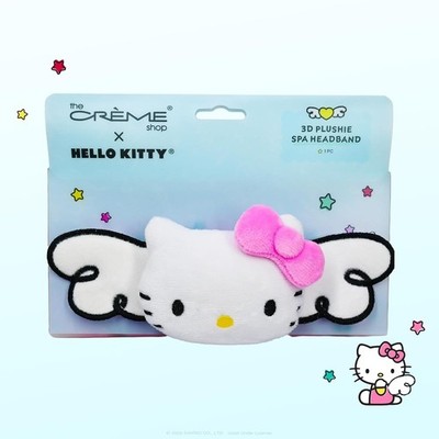 The Crème Shop x Hello Kitty Wings Plush Spa Headband for Makeup Washing Face