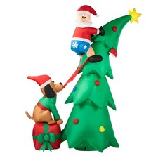 7 FT Christmas Inflatable Decorations - Outdoor Inflatables with Santa Claus ...