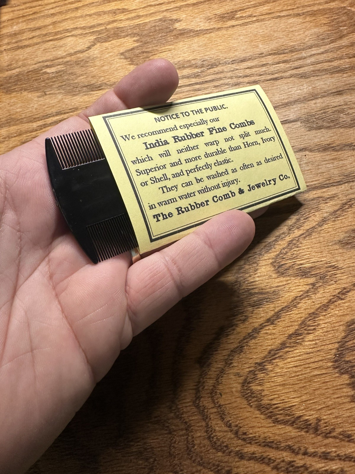 1860s Civil War Lice Comb Museum Quality Reproducrion