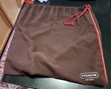 COACH Drawstring Dust Bag-Chocolate Brown 19x16 inches, nice 