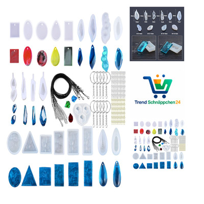 Silikonformen Set 43 Stück Schmuck Silikon Gießform Resin Form DIY