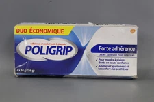 POLIGRIP Strong Hold Denture Adhesive Cream, (1 Pack of 2)