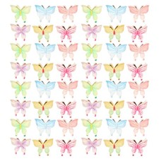 80Pcs Mini Resin Butterfly Figurines Reusable Garden Decor for Bonsai Craft