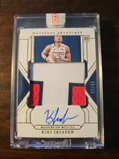 2025 Panini WNBA Kiki Iriafen National Treasures Rookie Patch Auto /49 #RPA-KIR