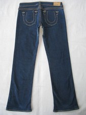 True Religion Bobby  Bootcut Jeans Women Size 30 Dark Blue  Stretch L29.5