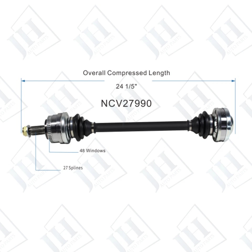OE Rear Left or Right CV Axle Shaft For 1992-98 BMW 325i 325is 328i 328is RWD - Image 2 of 4
