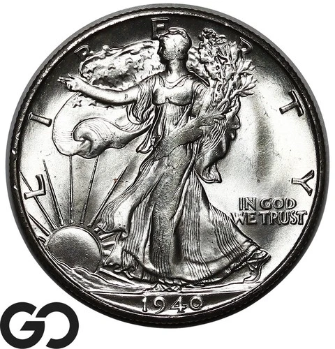 1940-S Walking Liberty Half Dollar, Blast White Superb Gem BU++, Premium Quality