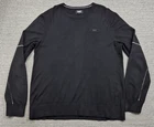 PXG Sweater Mens Large Black Crewneck Lightweight Golf Logo Knit Pullover