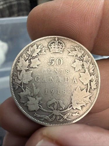 1918 Canada 50 Cents — photo from the most recent tracked eBay sale
