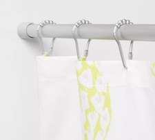 Tension Mount Nickel Finish Rustproof Shower Curtain Rod 52" - 86" Long