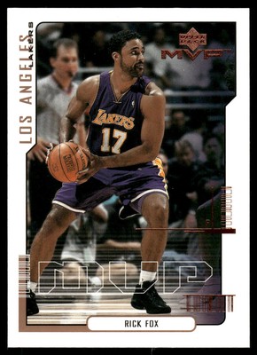 Rick Fox 2000-01 Upper Deck MVP Silver Script Basketball Excellent