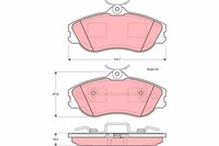TRW Bremsbelagsatz Scheibenbremse GDB815 FüR Audi 8C5 B4 B3 85 80 8G7 89 8C2 90
