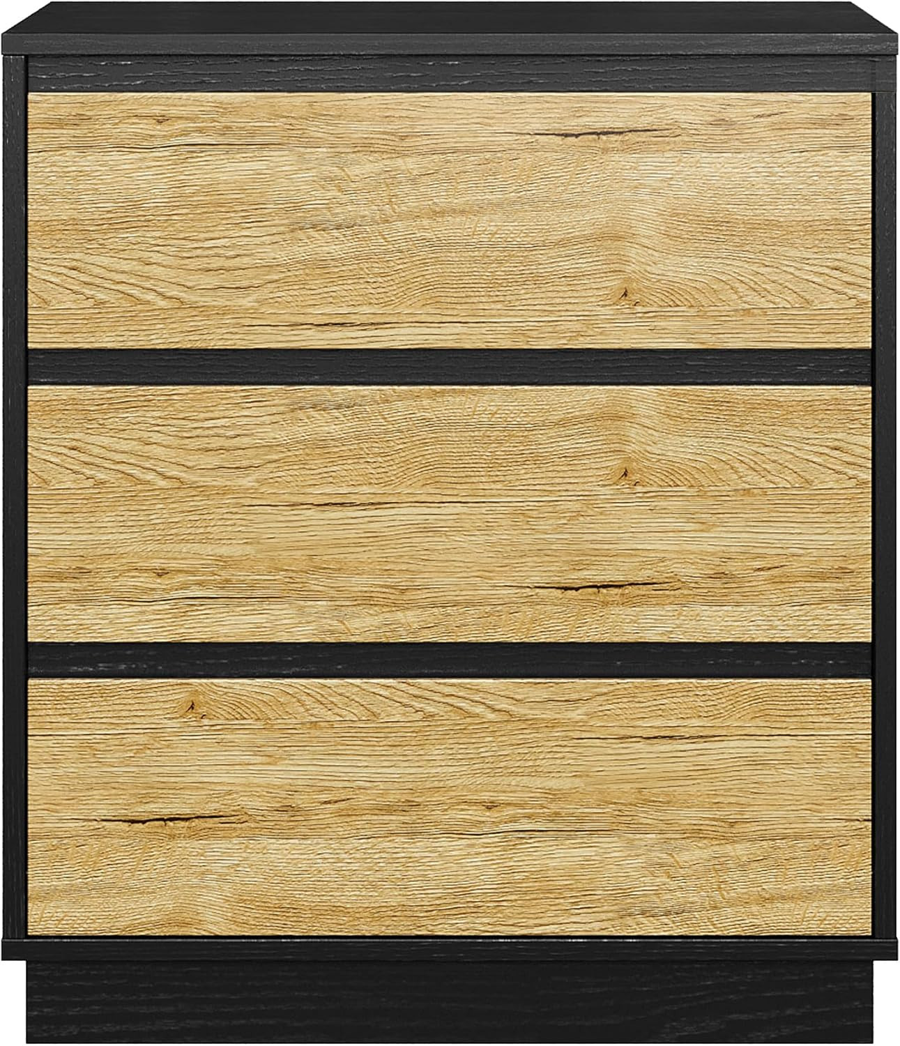 Large Nightstand for Bedroom, Tall End Table with 3 Drawers, Large Bedside Table