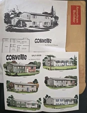 Vintage  "Corvette" Home Plans by National Homes - 1960s -  American Builder