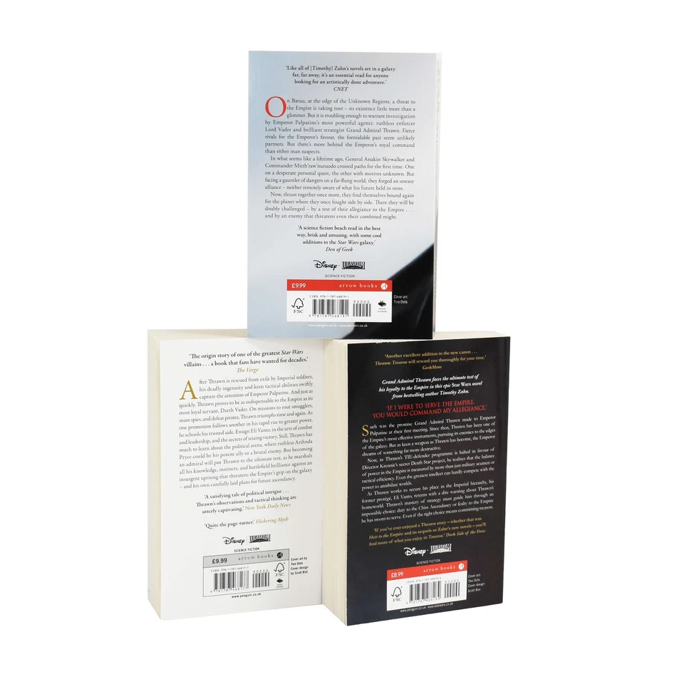 Star Wars: Thrawn Series by Timothy Zahn 3 Books Collection Set - Fiction - PB Foto 3 de 4