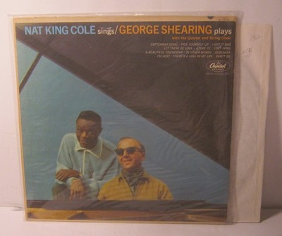 NAT KING COLE Sings GEORGE SHEARING Plays Phonograph Record Album LP