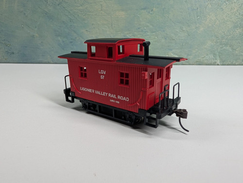 Ruedas de metal Bachmann 18437 HO Silver Series Bobber Caboose Ligonier Valley #57 | Zustand: Used