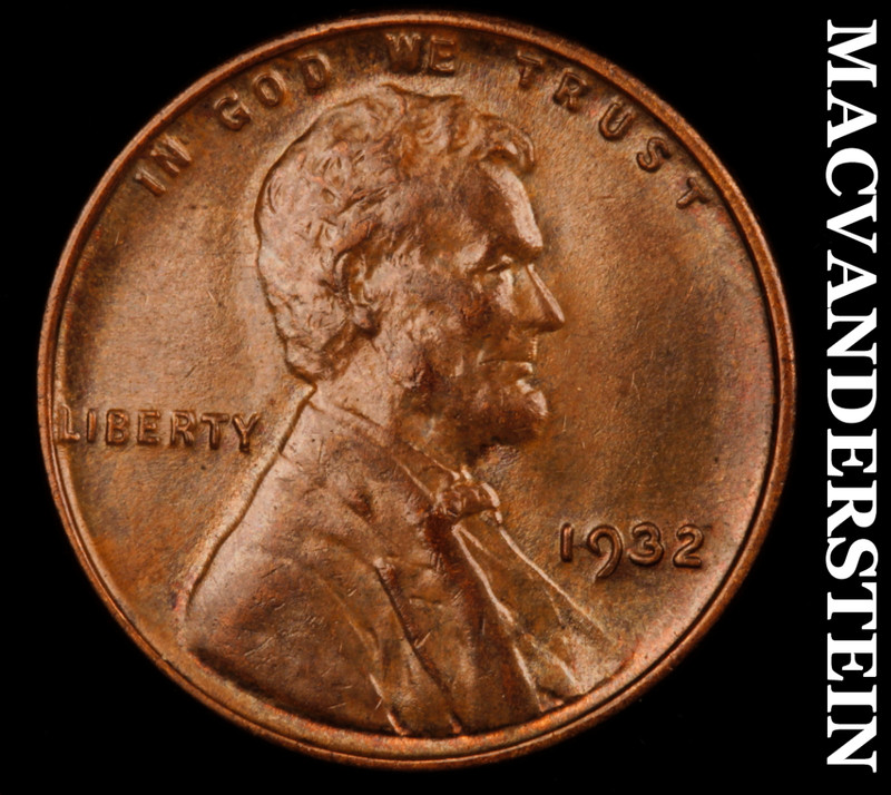 1932 Lincoln Wheat Cent - Choice Gem Brilliant Uncirculated+++  Lustrous  #M530