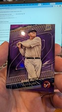 2025 Topps Pristine Babe Ruth Purple Perseverance /99 Yankees