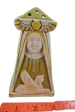 HATPIN HOLDER Schafer Vater ANTIQUE Egyptian Revival SPHINX Art Nouveau Princess