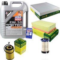 Mann Inspektionspaket 5L Liqui Moly Top Tec 5W-30 FüR VW Passat Variant 2.0 TDI