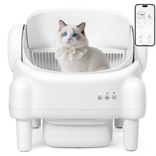 Automatic Self-Cleaning Cat Litter Box Open Top APP Controlled Large Waste Bin