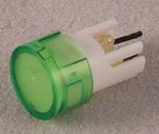 NEW A3DT-500GY / A3DT500GY Omron,  Green Round Push Button Lens For Use With A3D