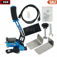 Blue USB Hand Brake+Clamp For Logitech G27/G29/T300RS /G920/G295 Racing Games