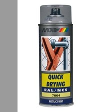 MOTIP ACRYLIC INDUSTRIAL RAL SPRAY PAINT 400ML FOR METAL WOOD PLASTIC GLASS NEW