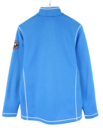 HELLY HANSEN Workwear Sweatshirt Men's MEDIUM Full Zip High Neck Blue - Picture 2 of 10