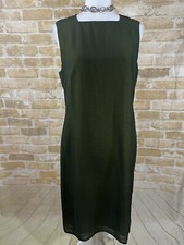 Ann Taylor Loft Green Sheen Dress Size 12.