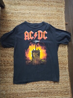 AC/DC Band TNT Men's Live Nation Black Short Sleeve Shirt Size L | eBay