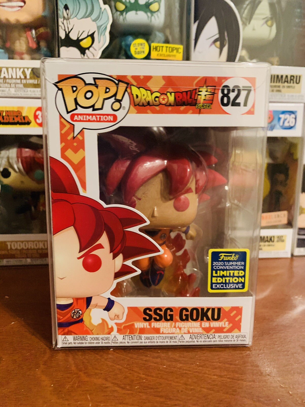 Funko Pop! Animation Dragon Ball Super SSG Goku Summer Convention Exclusive  Figure #827 - US