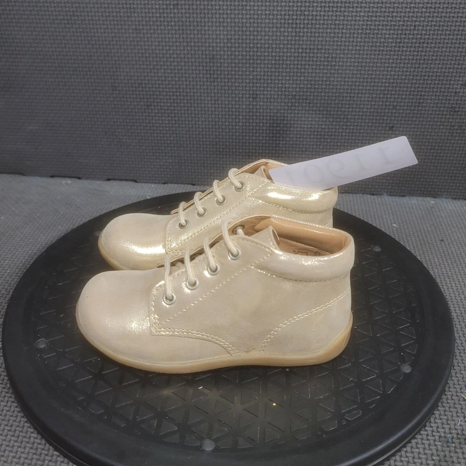 Polo Ralph Lauren Kindley Zapatos Niño Pequeño Talla 8.5 Dorado Tenis Foto 3 de 4