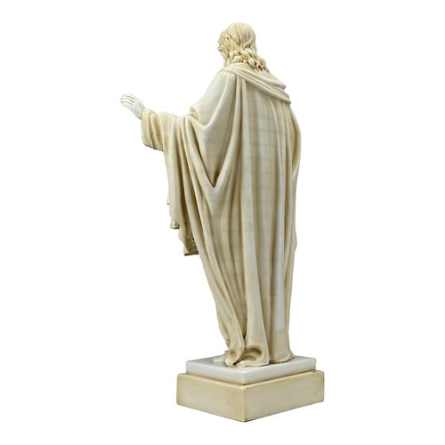 Lord Jesus Christ Greek Cast Marble Patina Color Statue Sculpture 15.75 in - Picture 4 of 10