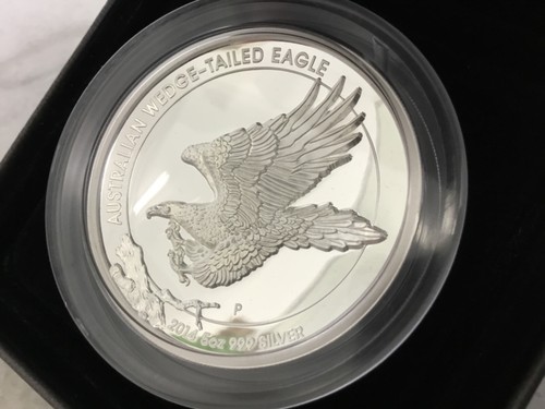 Australian Wedge-tailed Eagle 2014 5oz Silver Proof High Relief Coin - No 3073 - Picture 4 of 10