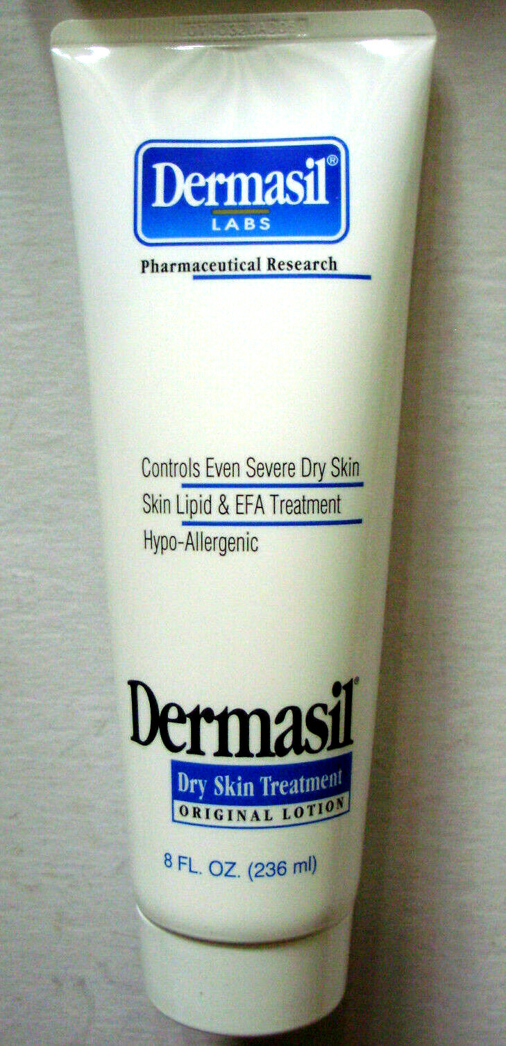 Dermasil DRY SKIN Treatment ORIGINAL LOTION 8 oz Tube HypoAllergenic
