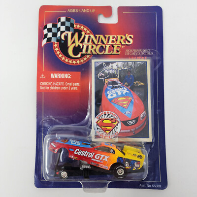 Vtg 1998 Kenner Winners Circle John Force Castrol GTX Superman Mustang 1/64 Car