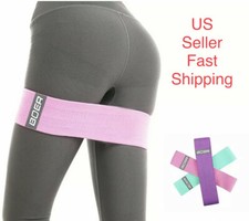 Women Resistance Bands Booty Fabric Glutes Hip Circle Legs Exercise Yoga 3PC/SET