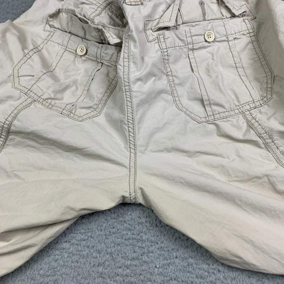 Pantalones GAP de Colección para Mujer 12 Y2K Carga Utilidad Paracaidista Sueltos Pierna Ancha Pull On Foto 4 de 4