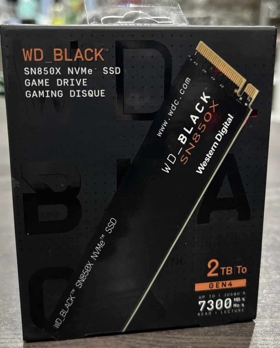 WD Black SN850X 2TB Solid State Drive M.2 2280 Internal PCI Express NVMe