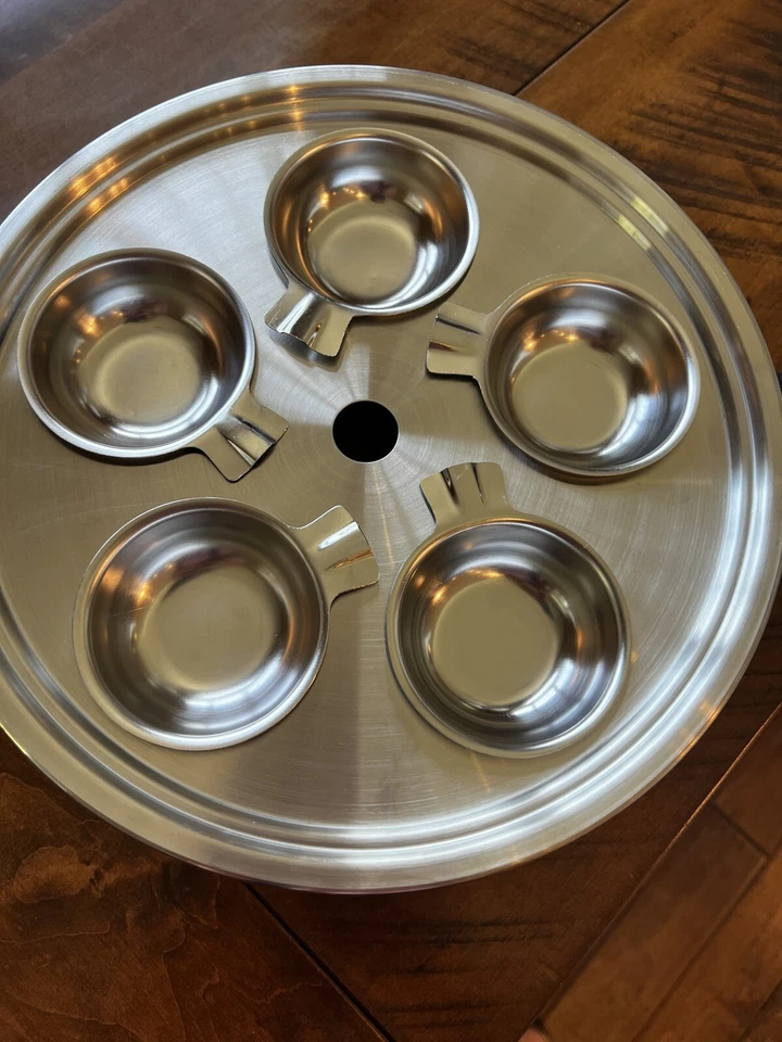 Panela Maxam 9 elementos sem água, aço inoxidável durável 11", prata - Imagem 4 de 4