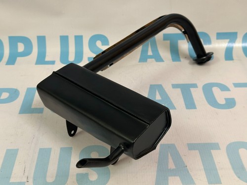 Honda Monkey Bike Z50 Z50A Z50M Z50Z Low Type Black Exhaust With Chrome Shield. - Picture 16 of 19