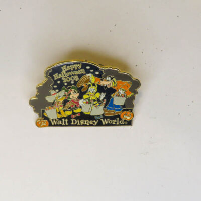 Disney   Pluto, Mickey, Donald & Goofy  Happy Halloween  Pin