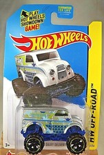 2014 Hot Wheels #122/250 Off-Road-Daredevils MONSTER DAIRY DELIVERY Silver Vari